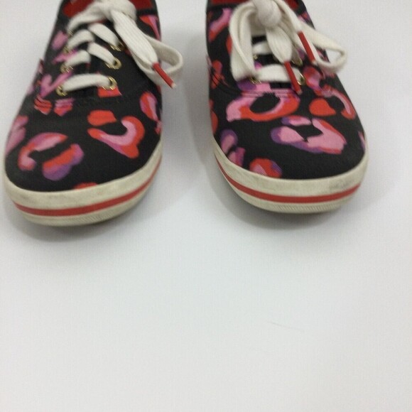 Keds Kate Spade New York Womens Black Leopard Print Lace Up Sneakers Size 8 US - Picture 4 of 12